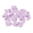 thumbnail image 1 of 20pcs Handmade PU Leather Heart Love Label Sewing Embossed Tag Embellishment for Clothes Jeans Bags Purple, 1 of 6