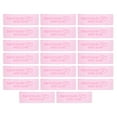 thumbnail image 1 of 20pcs Handmade with Love Sewing Labels Embroidered Label Tags for Sew on Clothing Pink, 1 of 6