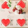 thumbnail image 1 of 20pcs Heart-Shaped Paper Plates - Colorful Valentines Day Decorative Paper Plates, Disposable Party Eco-Friendly Dinnerware for Romantic Dinners & Celebrations, Cute Love-Themed Plates, Red, 1 of 6