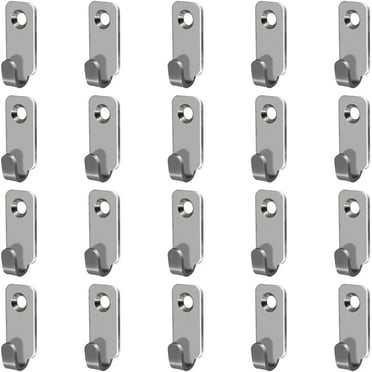 10-Pack 304 Stainless Steel Mini J-Hooks – Heavy Duty Wall Mounted Screw-In Hangers For Mirrors & Interior Walls