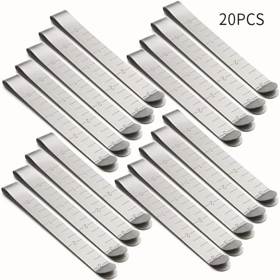 20pcs Hemming Clip, Sewing Clip Measuring Ruler Mark Sewing Project Quilting Supplies (3 Inches)