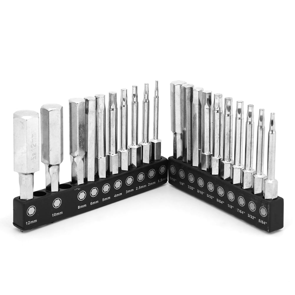 20pcs Hex Head Magnetic Bits Set 1/4 Inch Quick Release Hex Shank S2 ...