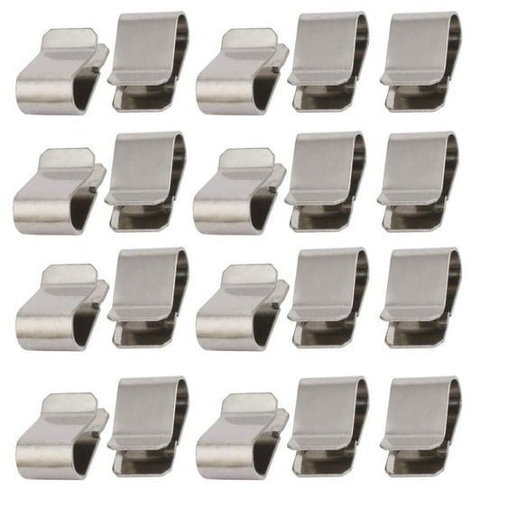 20pcs High Quality Industrial Equipment Fastening Stamped Parts 21.4mm x 12mm Silver U Clip 304 Stainless Steel U-Type Clip U-shaped Clip