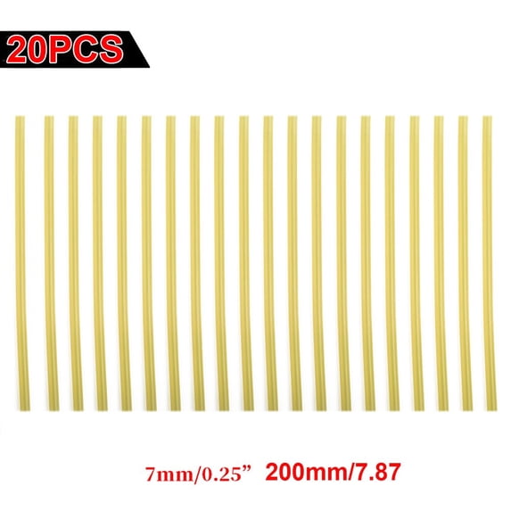 20pcs Hot Glue Sticks Yellow Paintless Car Dent Repair Kit for Crafts 7*200mm