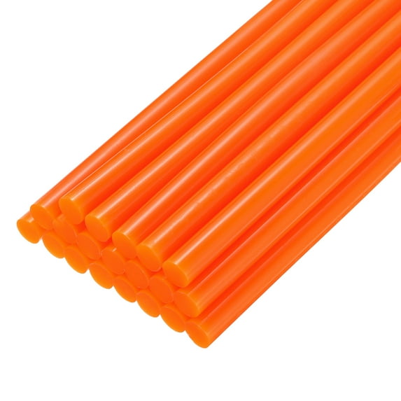 20pcs Hot Melt Glue Gun Sticks, 200mm Long x 11mm Diameter for Hot Glue Gun, Orange