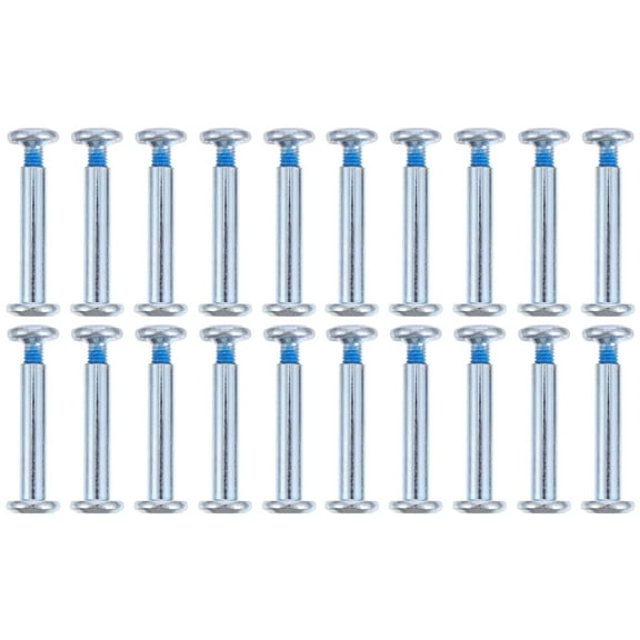 TABLZONE Inline Skate Axle Screws Stainless Steel Silver 20 Pieces Durable Replacement Hardware
