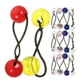 20pcs Kids Hair Ties Elastic Hair Rope Double Balls Hair Ties Girl