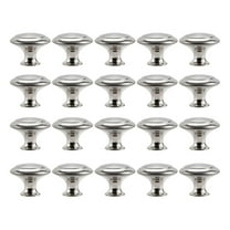20pcs Kitchen Cabinet Knobs Pulls,Brushed Nickel Cabinet Knobs,Drawer Dresser Handles Cupboard Door Heavy Knobs,Kitchen Cabinet Hardware with Screws for Bathroom Drawer,Silver