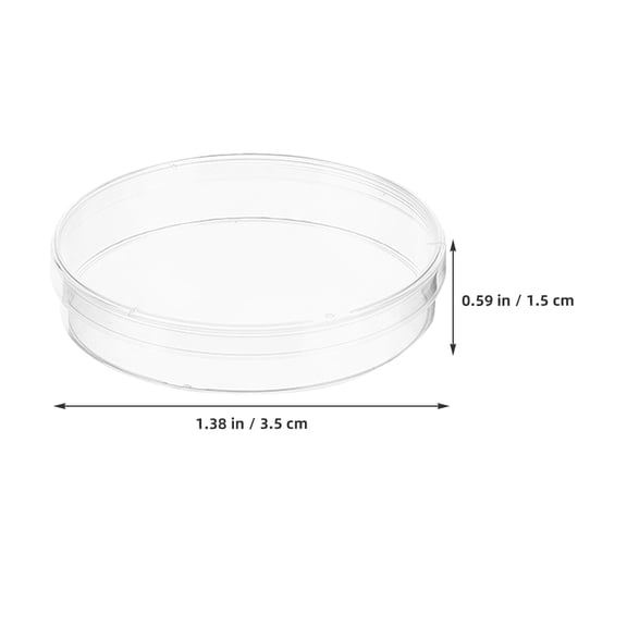 20pcs Clear Plastic Petri Dishes with Lids Laboratory Culture Plates for Cell Cultures Science Experiments Tissue Engineering
