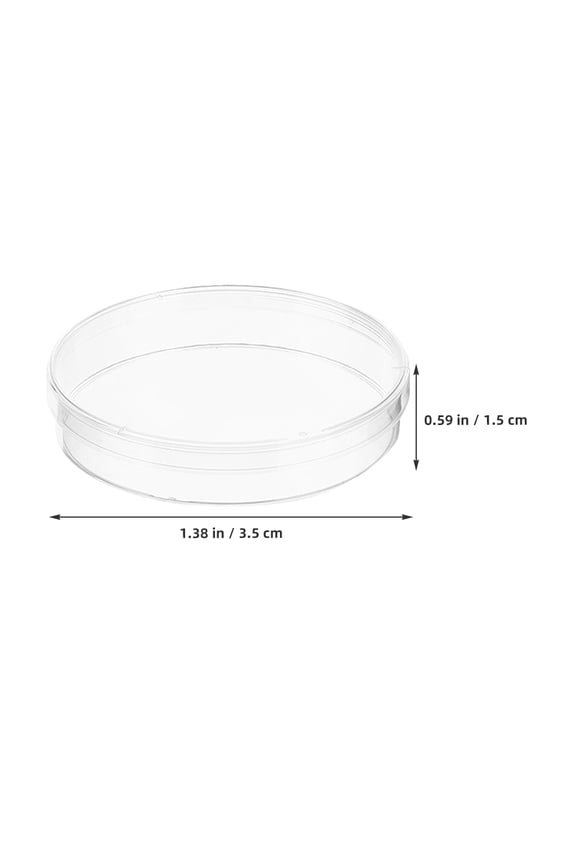 20pcs Clear Plastic Petri Dishes with Lids Laboratory Culture Plates for Cell Cultures Science Experiments Tissue Engineering