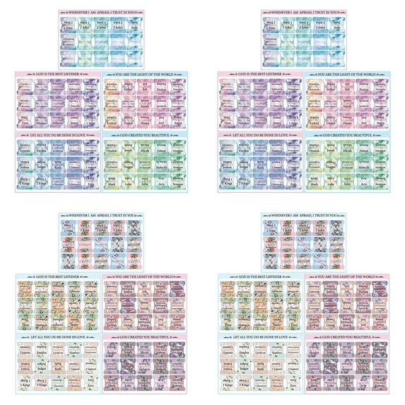 20pcs Laminated Bible Tabs (Large Print, Easy To Read) Bible Journaling Supplies Bible Book Tabs Christian Gift Bible Index Tabs Easy To Read And Apply