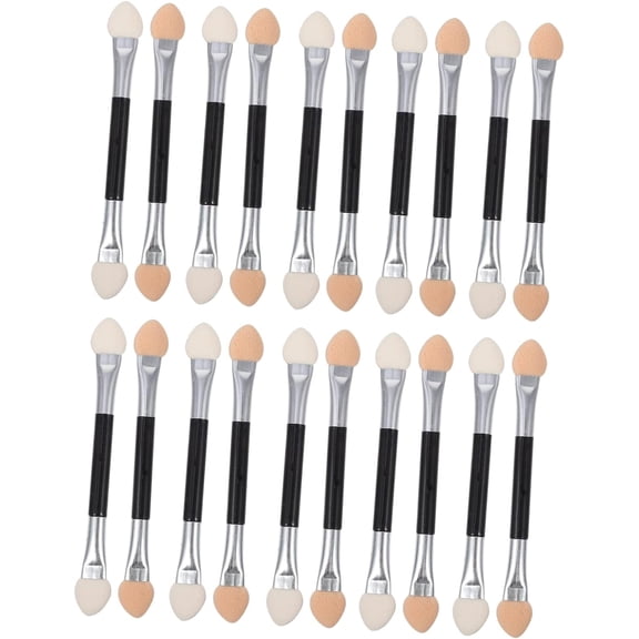 20pcs Latex Eye Shadow Stick Make up Sponges for Face Eye Makeup Applicators Foam Sponge Powder Puffs for Face Powder Makeup Sponges Disposable Eye Shadow Sponge Makeup Brush Eyes
