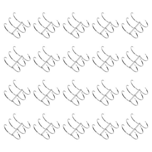 OULII Circle Clips Silver 20Pcs Office Supplies for Desk Professionals