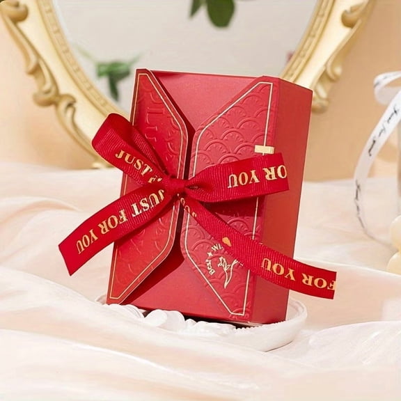 20pcs Luxury Bow Thread Ribbon Gift Boxes - Elegant Gift Packaging for Weddings, Birthdays, Christmas & Party Favors