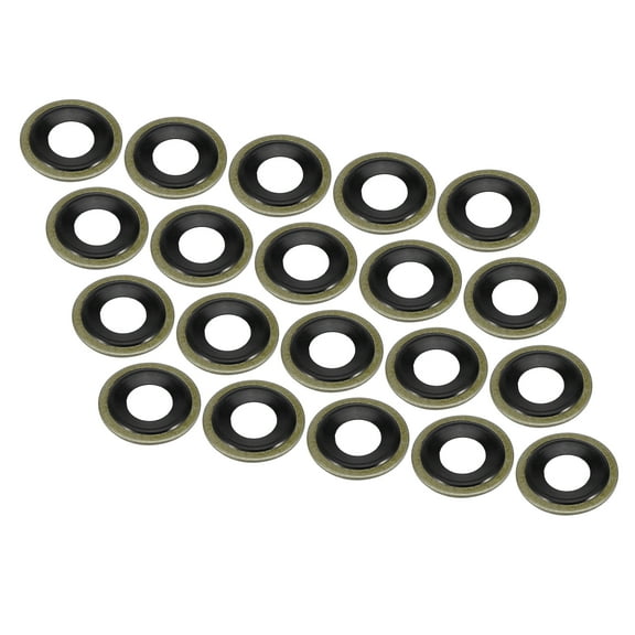 20pcs M12 Oil Drain Plug Gasket Solid Seal for Pontiac for GMC for Cadillac 14079550
