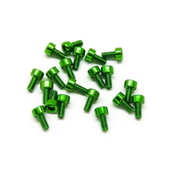 20pcs M3 Socket Head Cap Machine Screws 6063 Aluminum (Multiple Length / Colors)