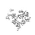 thumbnail image 1 of 20pcs M3x6mm Button Head Screws Anodized 6063 Aluminum Hex Socket (Silver), 1 of 1