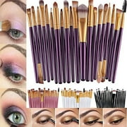 20pcs Makeup BRUSHES Kit Set Powder Foundation Eyeshadow Eyeliner Lip Brush NEW   PURPLE + GOLD