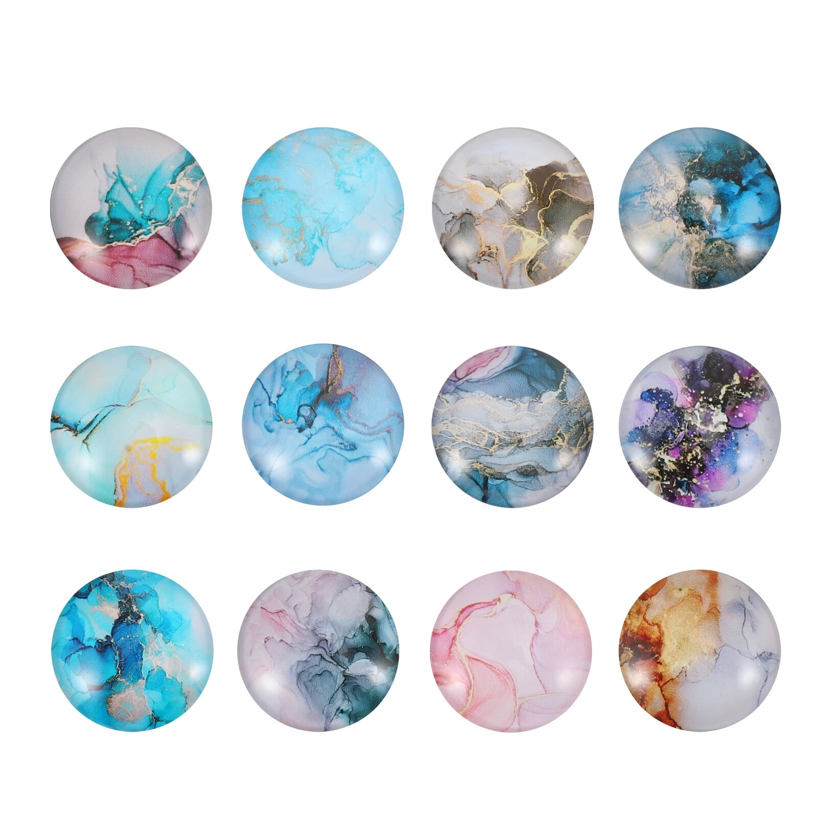20pcs Marbled Refrigerator Glass Fridge Stickers for
