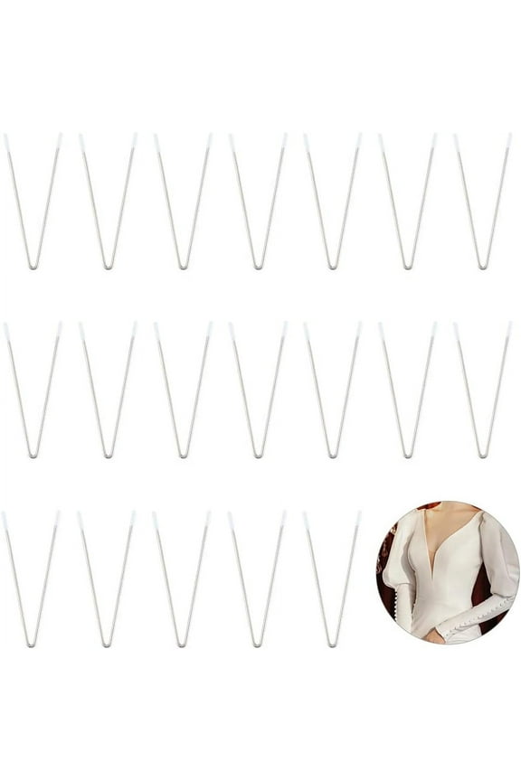 20pcs Metal Bra Wire V Shape Bra Underwire Sturdy Steel Bra Under Wires V Heavy Gauge Sturdy Wire Replacement Bra Underwire Repair Underwear Accessories for DIY Making