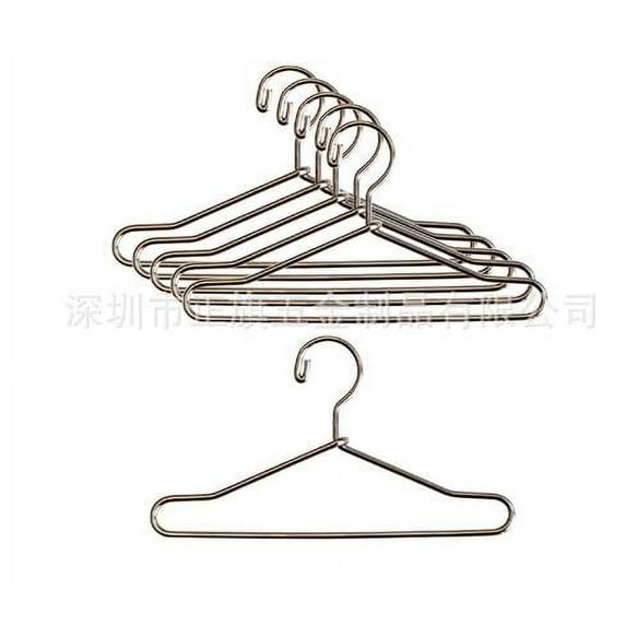 20pcs Metal Dolls Clothes Hangers Mini Doll Closet Hangers Doll House Mini Hangers
