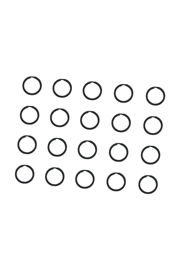 20pcs Metal Flat Keyring Key Chain Holder Round Split Keyrings Easy Open Keyring for Home Car Key Attachments Rings