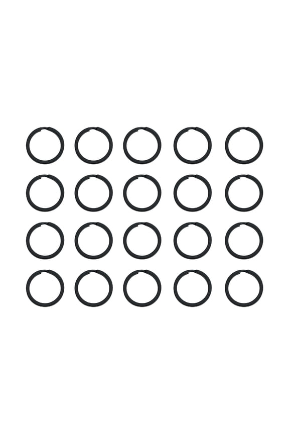 20pcs Metal Flat Keyring Key Chain Holder Round Split Keyrings Easy Open Keyring for Home Car Key Attachments Rings