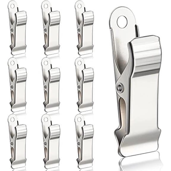 20pcs Metal Mini Clamps Mini Spring Clamp Crocodile Alligator Clips Silver Alligator Clamps 1/2 Inch Wide Crocodile Clamps for Work, smooth jaw