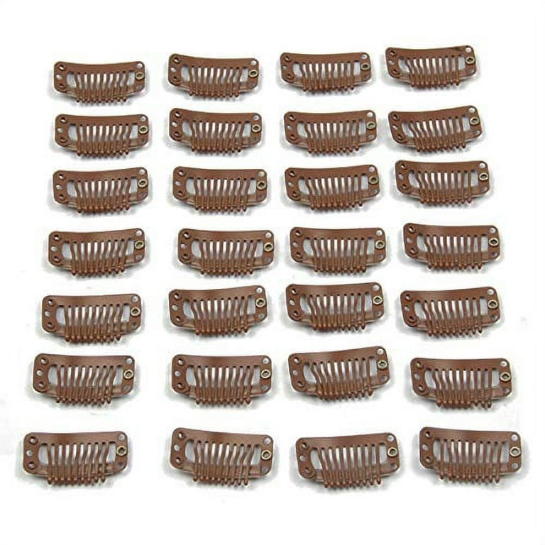 20 pcs/lot 32mm 9-teeth wig clips for hair hair extensions