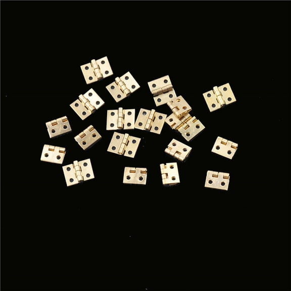 20pcs Mini Brass Plated Hinge Small Decorative Jewelry Cigar Box Hinges