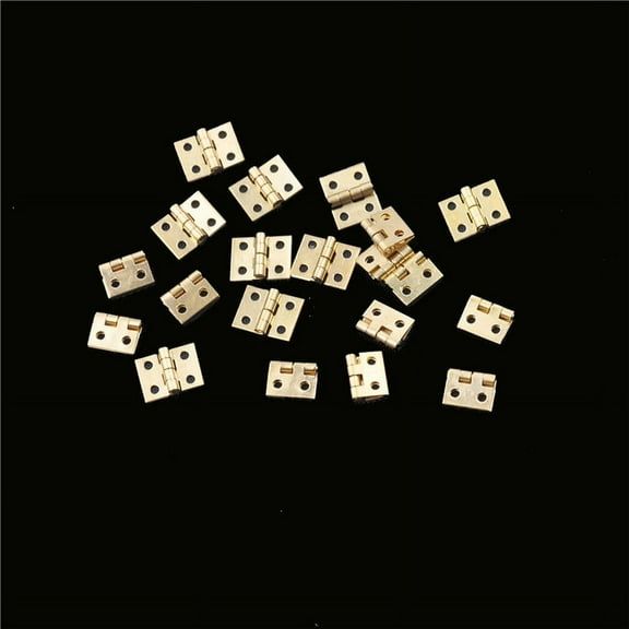 20pcs Mini Brass Plated Hinge Small Decorative Jewelry Cigar Box Hinges