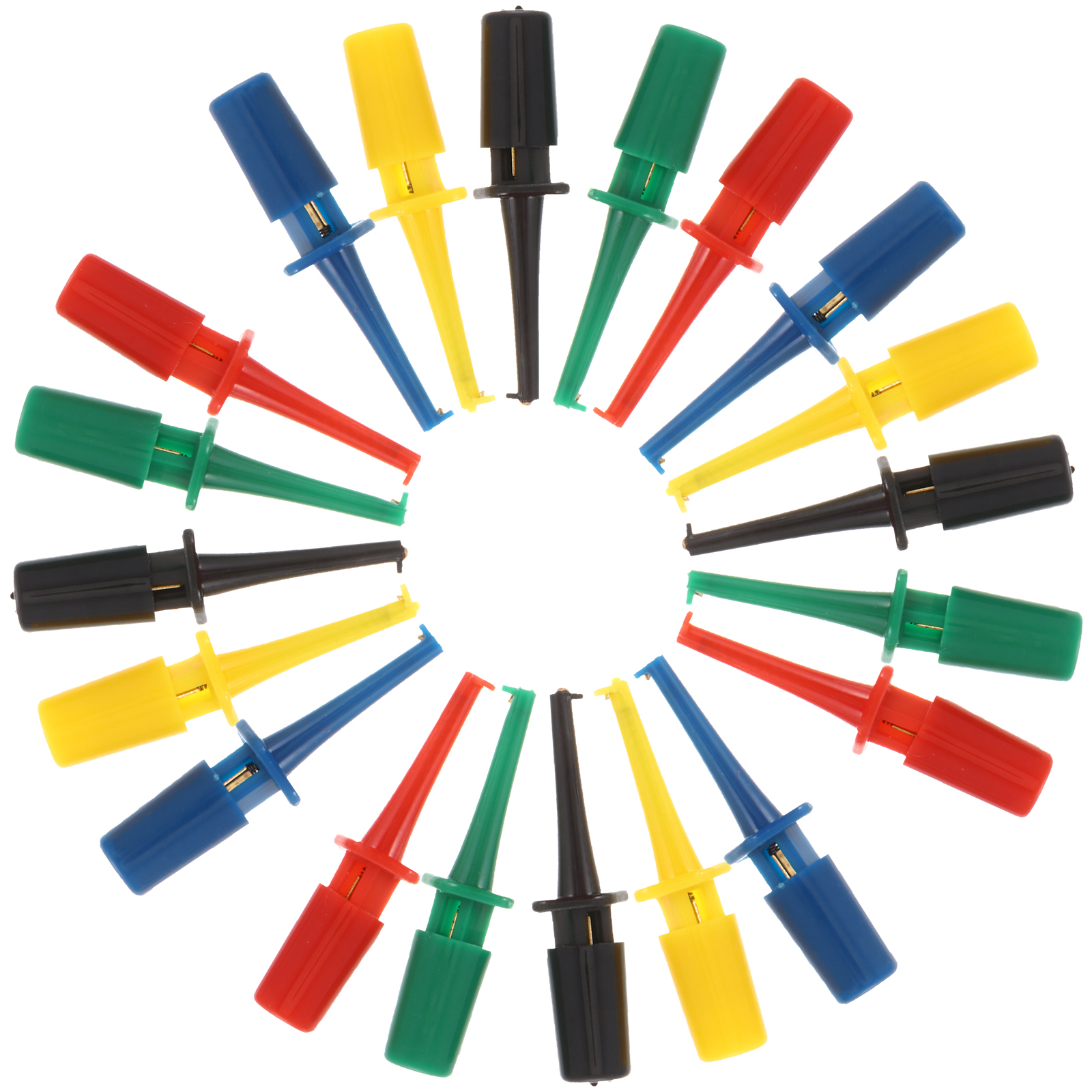 20pcs Mini Grabber Clips Test Hook Clip for Testing Electronic