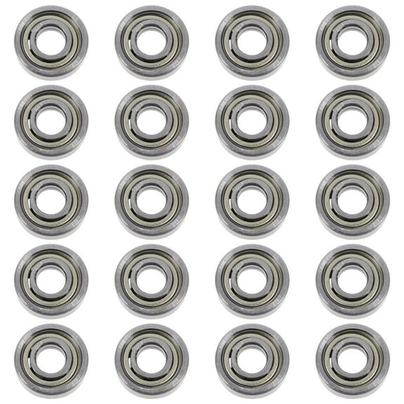 20pcs Miniature Deep Groove Ball Bearings Double Metal Mini Seal Bearings