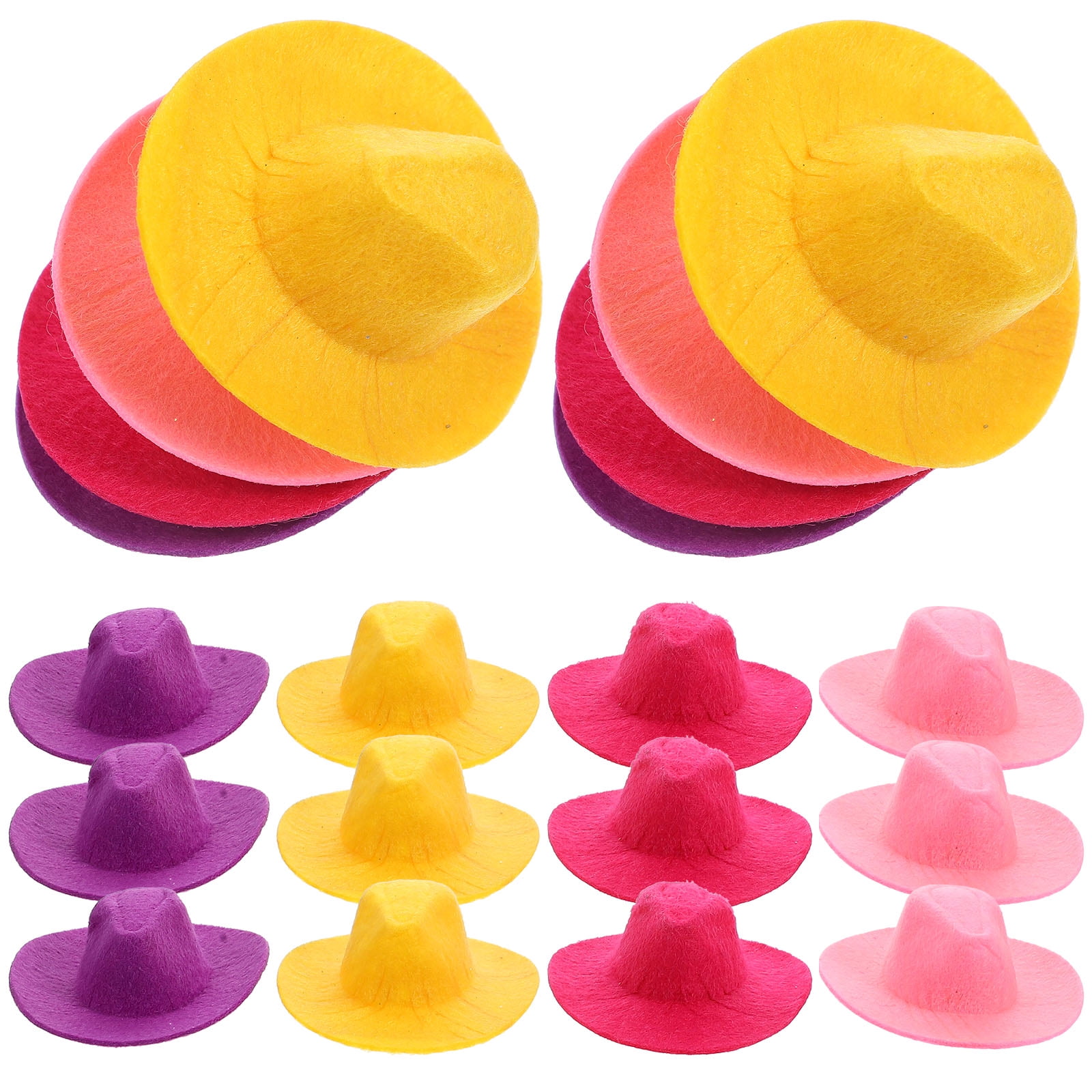 20pcs Miniature Doll Hat Doll Lovely Mini Hat Photo Prop DIY Miniature ...