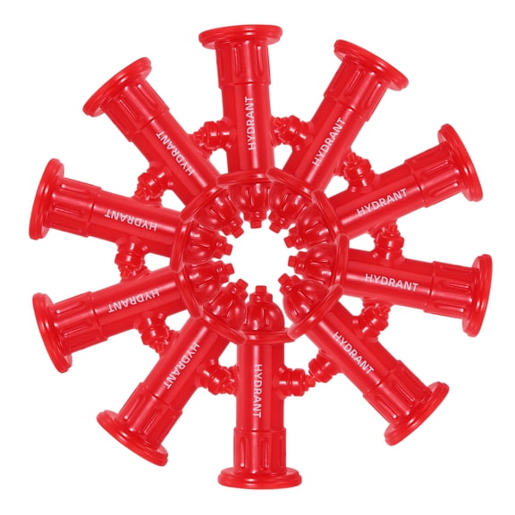 HONITANO Lifelike Red ABS Fire Hydrant Craft for Indoor Outdoor Use 20Pcs