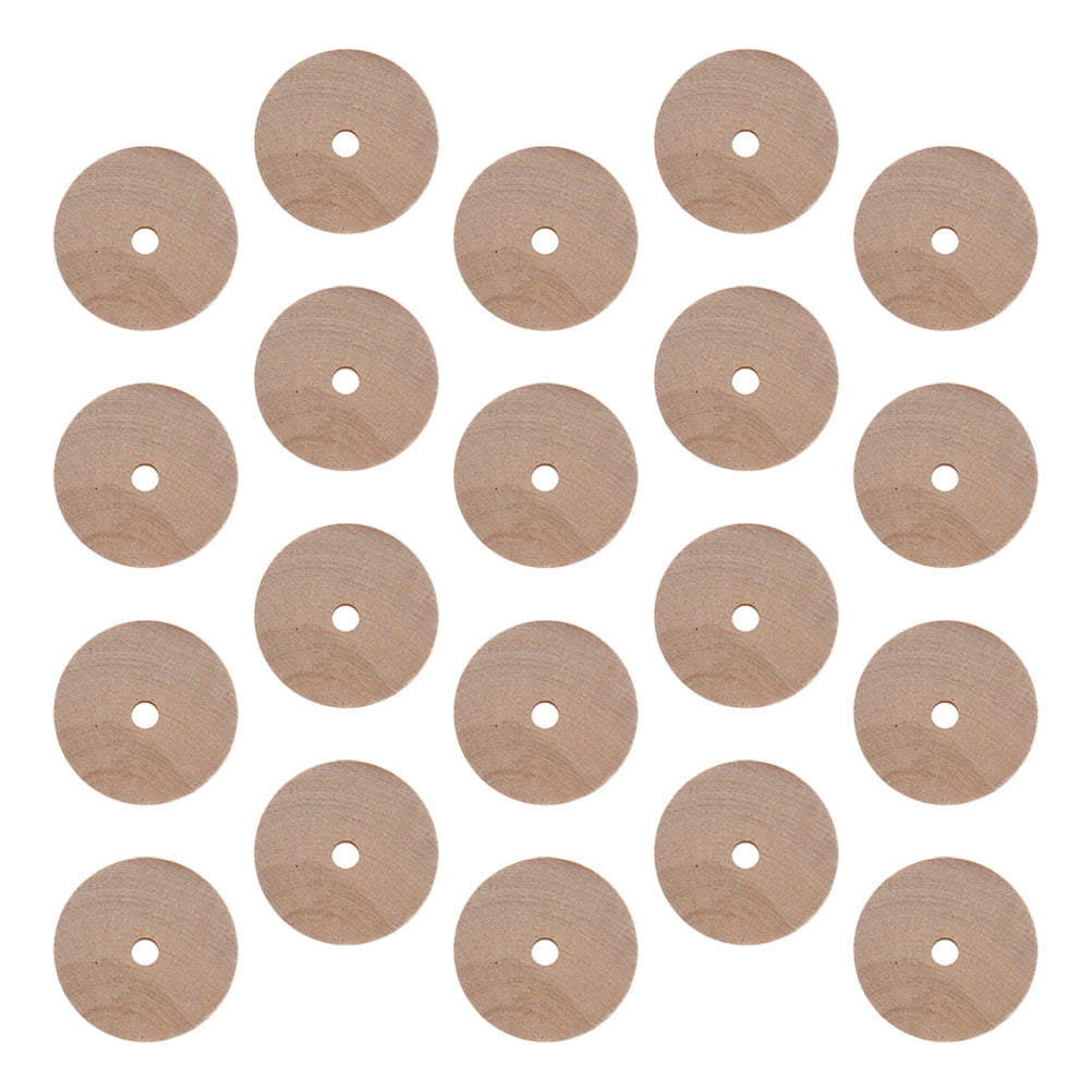 20pcs Miniature Wooden Car Wheels Small Wooden Wheels Wooden Craft