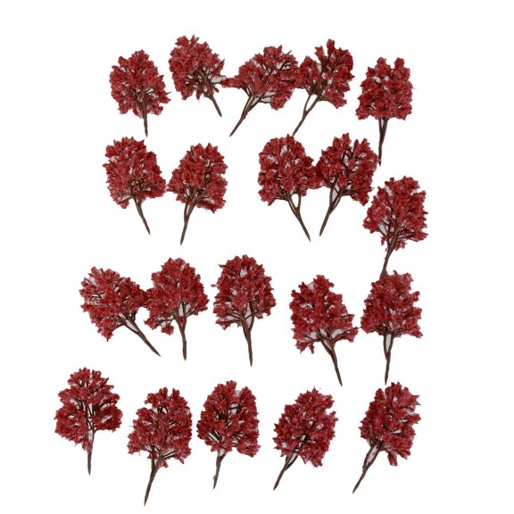 20pcs Model Trees N Scale Layout Street Landscape Scenery 1:150 #08