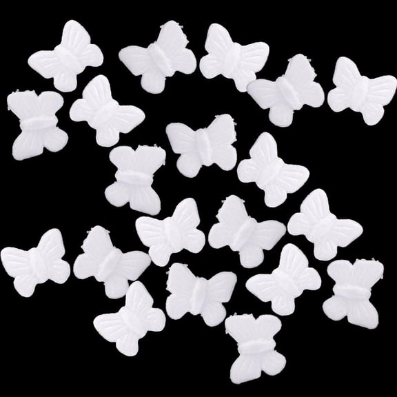 20pcs Modelling Polystyrene Ornaments Butterfly Shaped Kids Crafts