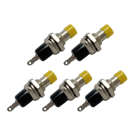 20pcs Momentary Push Button Switches Normally Opening Vibranting Color Hat for Craft Electronics Projects Supplies