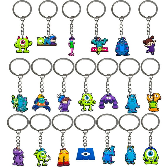 20pcs Monsters PVC Keychain Set for Backpack/Gifts
