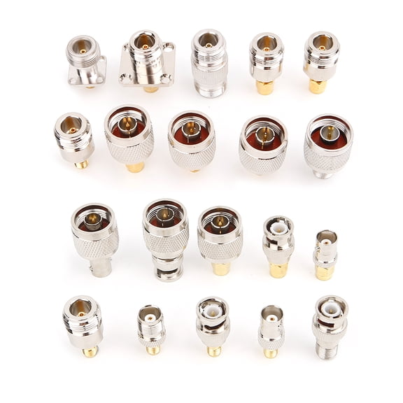 20pcs N Type BNC TNC SMA RF Connector Adapter Kit Test Converter