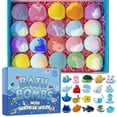 thumbnail image 1 of 20pcs Natural Bath Bombs Box Set With Mega Bubbles & Surprise Toy Inside,Splash Surprise Bath Shells,Ocean Themed Bath Fizzies For Relaxation,Natural Bath Salt Skin-Friendly Bathing For Family Gifts, 1 of 9