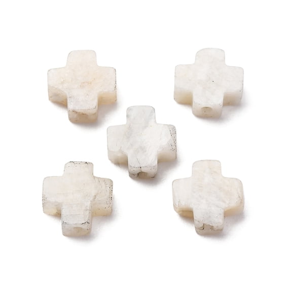 20pcs Natural Moonstone Beads 8x8x3mm Hole: 1.2mm