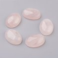 thumbnail image 1 of 20pcs Natural Rose Quartz Flat Back Cabochons Oval 25x18x7~7.5mm, 1 of 2