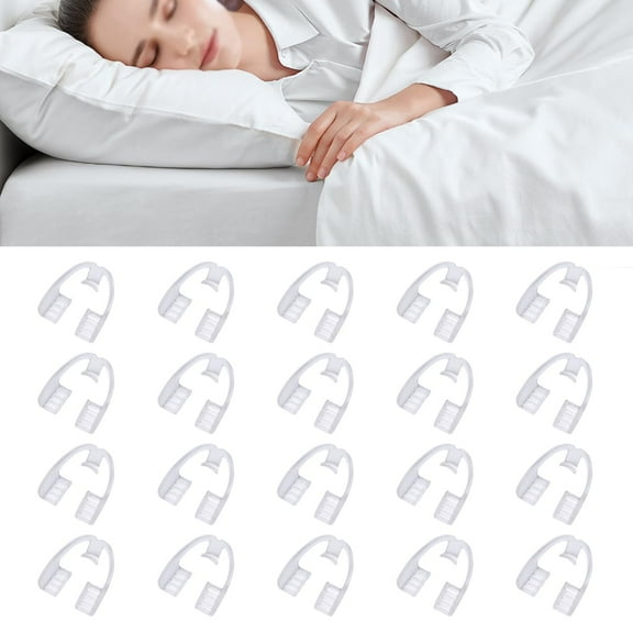 20pcs Night Teeth Guards Sleeping Dental Pads Oral Protection Bite Braces Mouth Dental Guard, Anti-Grinding Braces Night Guards for Teeth Grinding