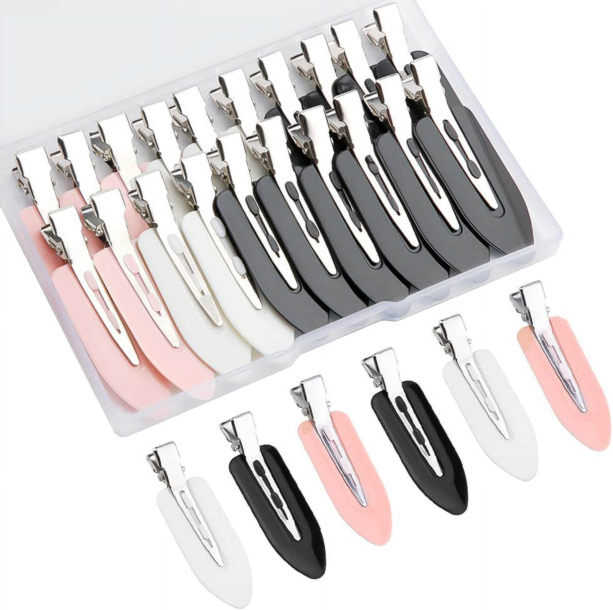 20pcs No Bend Hair Clips, No Crease Curl Pin Clips Creaseless Hair
