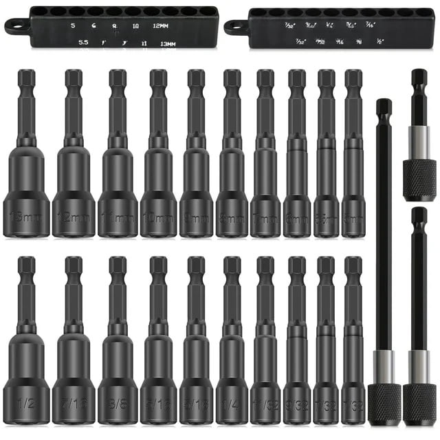 20-Piece Magnetic Nut Driver and Impact Drill Bit Philippines Ubuy