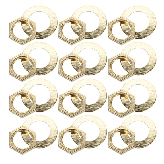 20pcs Nuts And Washers Replacement Quartz Fittings Kit Wall Clock Repair Washer Clock Assembly Parts For Diy Craft Projects