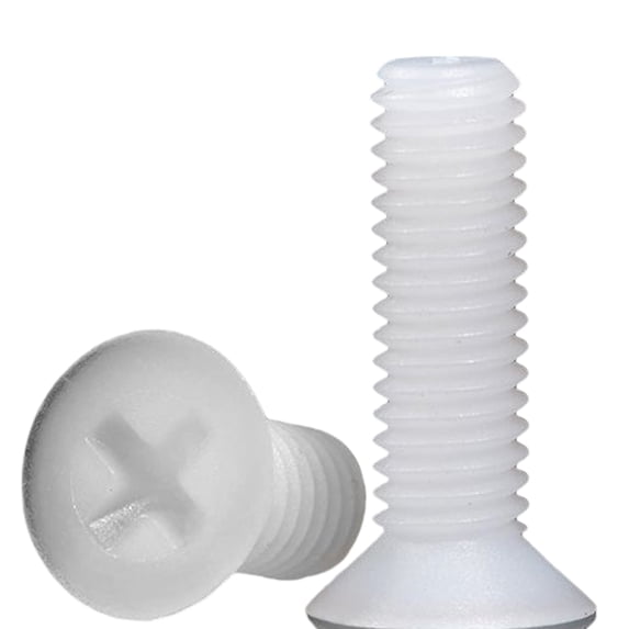 20pcs Nylon Plastic Countersunk Screws M8x35mm
