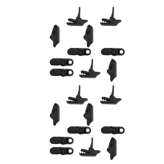 20pcs Outdoor Sunshades Tarp Clips Car Covers Fasteners Tent Clips With Hole